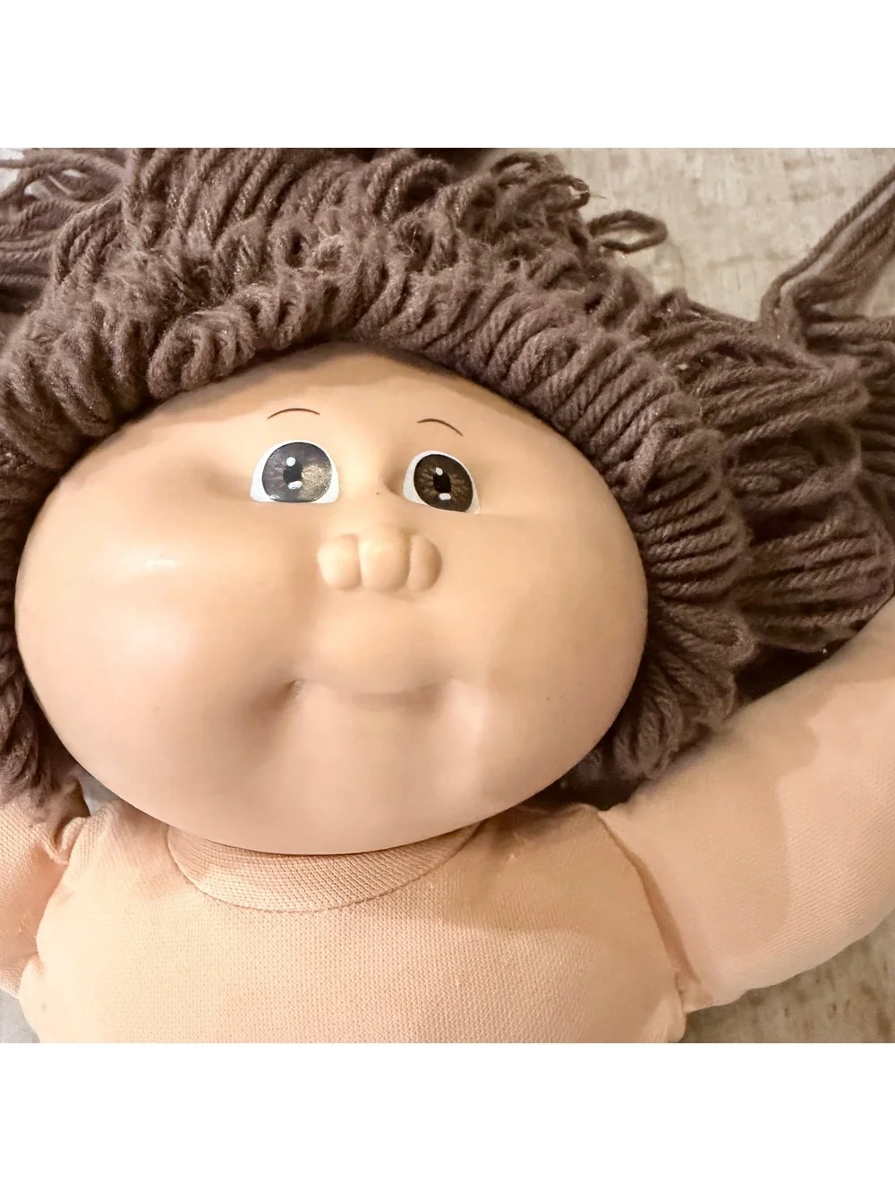 1983 Cabbage Patch Kids Coleco HM1 Hong Kong Brown Hair Brown Eyes Black Sig